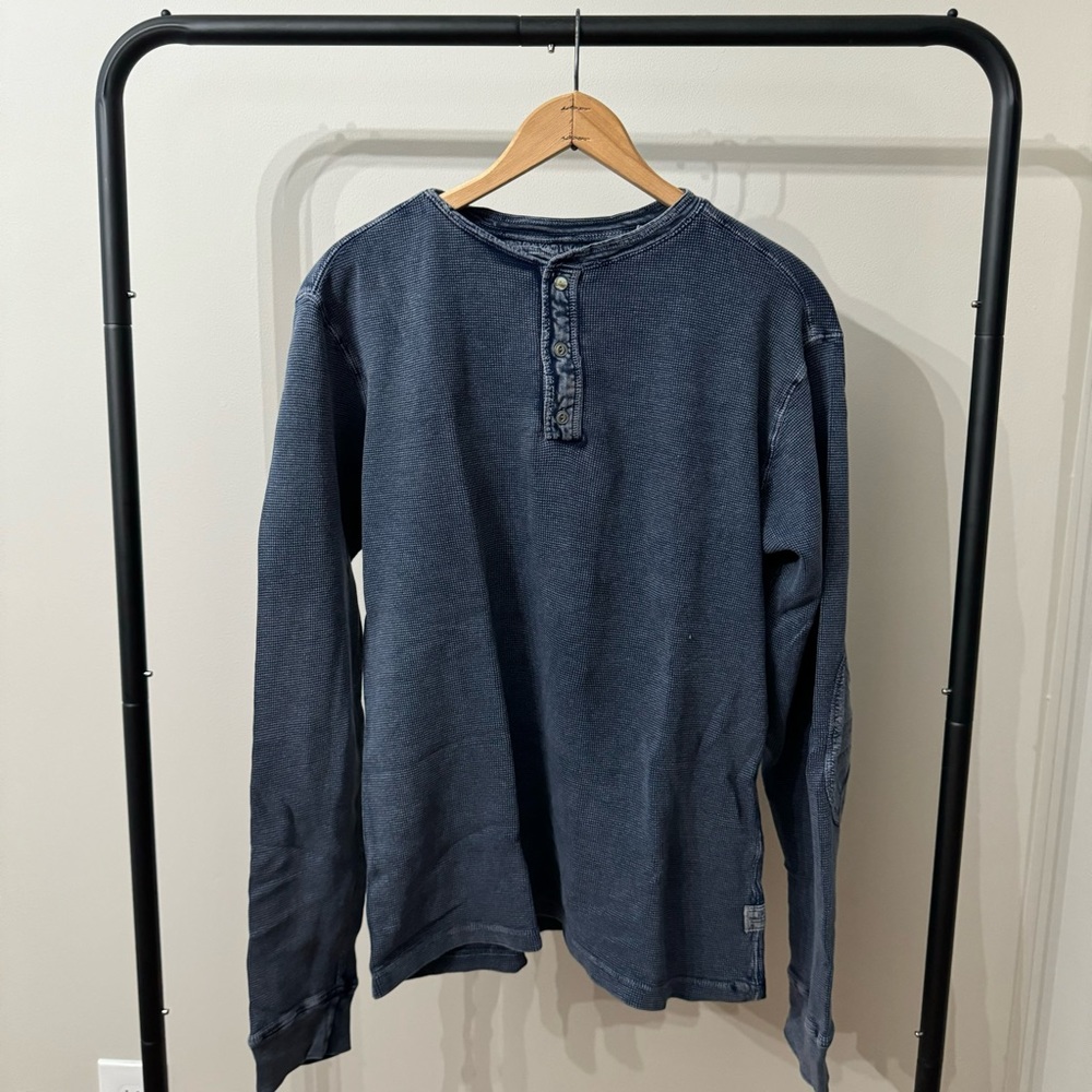 MEDIUM BLUE THIRD ARMY DENIM CO HENELY